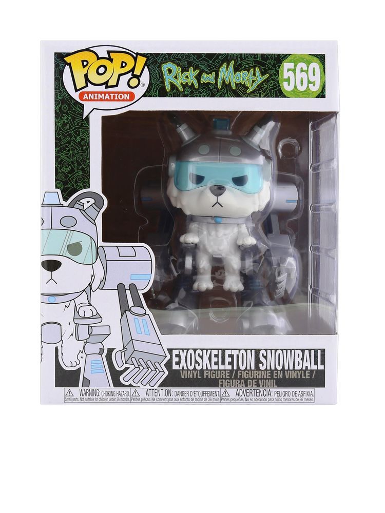 Funko Pop Animation Rick & Morty S6 6 Inch Exoskeleton Snowball Vinyl Figure