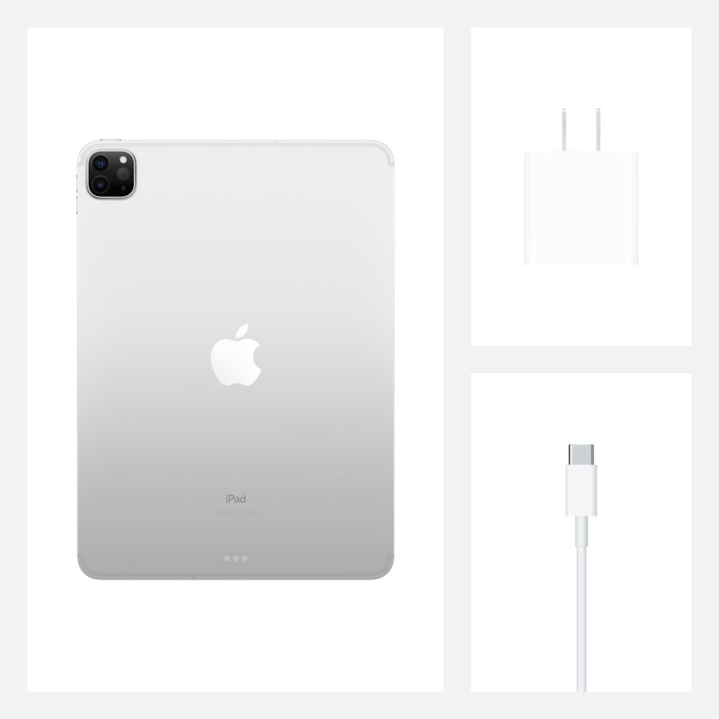 Apple iPad Pro 11-Inch Wi-Fi + Cellular 128GB Silver (2nd Gen) Tablet