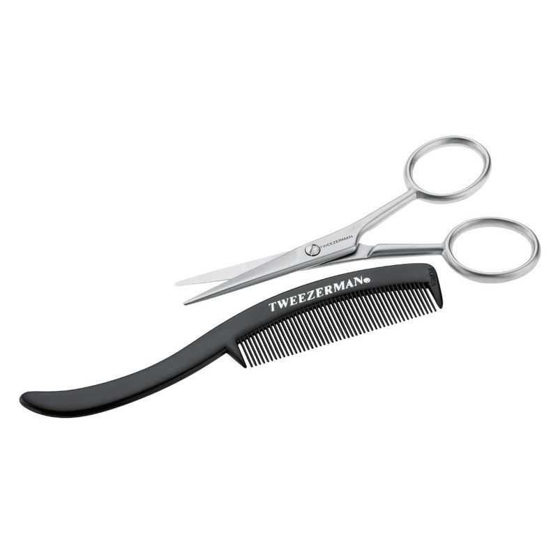 Tweezerman Gear Moustache Scissors And Comb