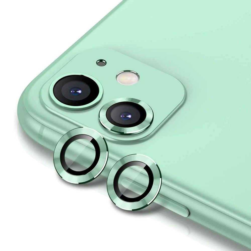 عدسات هايفن للكاميرا حماية لون اخضر نعناع للآيفون ١١