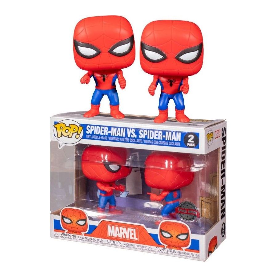 Funko Pop Marvel Spider-Man Vs Spider-Man Vinyl Figures (2 Pack)