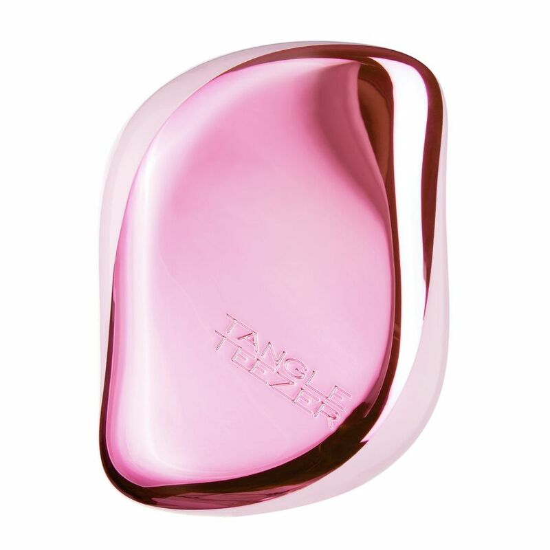 Tangle Teezer Compact Styler Hair Brush - Baby Pink Chrome