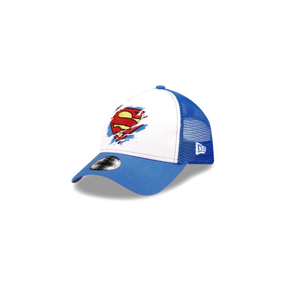 New Era DC Comics Superman Kids' Trucker Cap - White