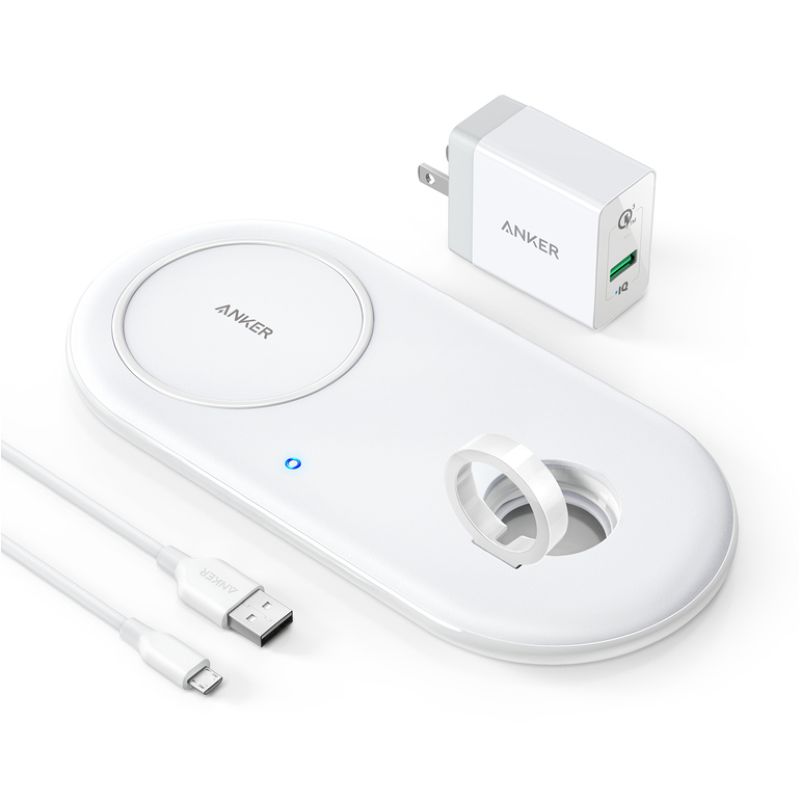 Anker Powerwave+ Pad with Watch Holder with Quick Charge 3.0 Wireless Charging Pad