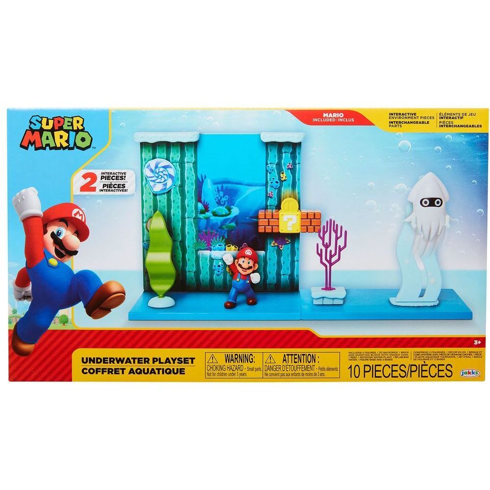 Jakks Pacific World Of Nintendo Super Mario Underwater Playset