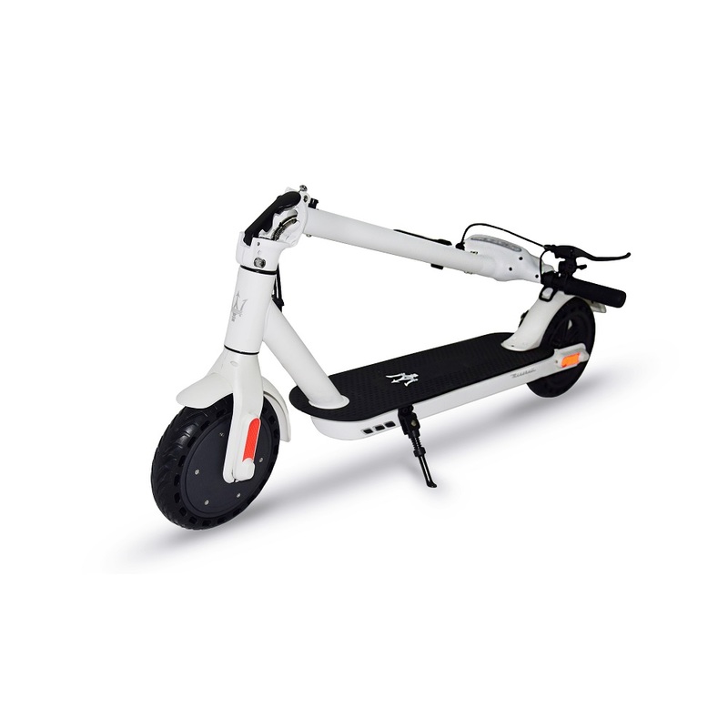 Asia Scooters Maserati Electric Scooter White 8.5-Inch