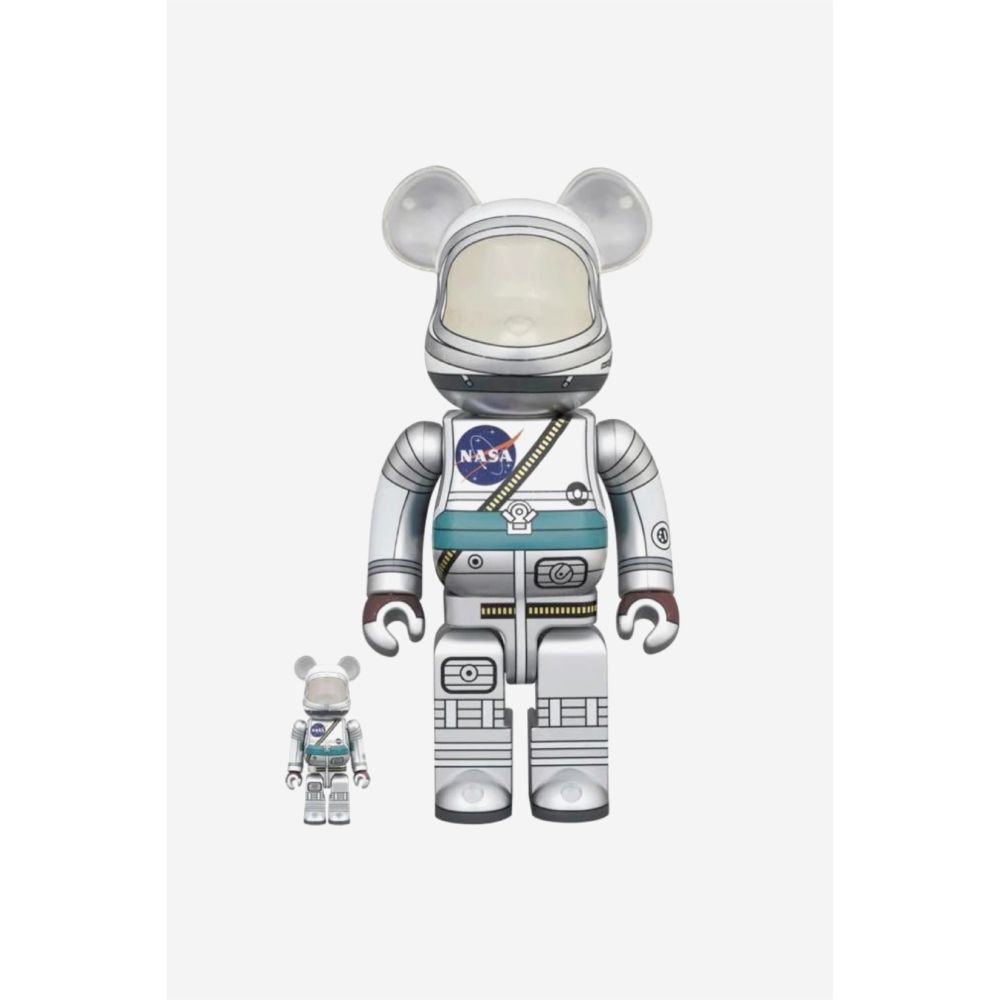 Bearbrick 100% & 400% NASA Project Mercury Astronaut Figure Set (7/28cm) (Set of 2)