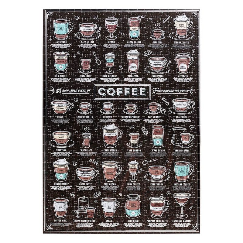 لعبة أحجية تركيب الصور المقطعة بتصميم عشاق القهوة مكونة من 500 قطعة من ريدليز