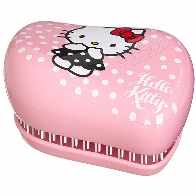 Tangle Teezer Compact Styler Hair Brush - Hello Kitty Pink/White