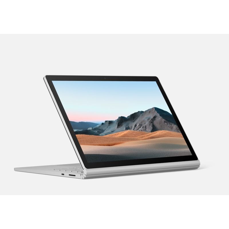 Microsoft Surface Book 3 All-in-One Business Laptop i5 1035G7 10th Gen/8GB/256GB SSD/Iris Plus Graphics/13.5-inch Display/Platinum (Arabic/English)