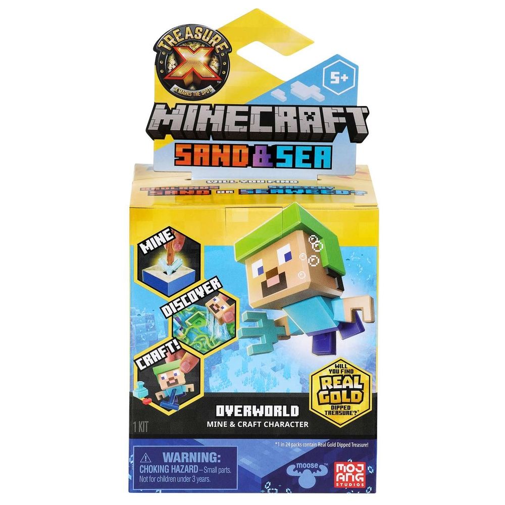Treasure x Minecraft Sand & Sea Overworld Mine & Craft Character (Assortment - Includes 1) 41710
