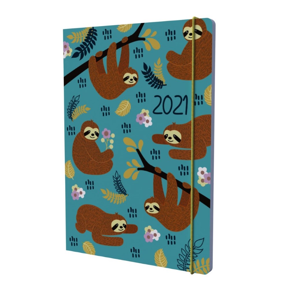 Collins Debden Natura A6 Day to Page Sloth Diary