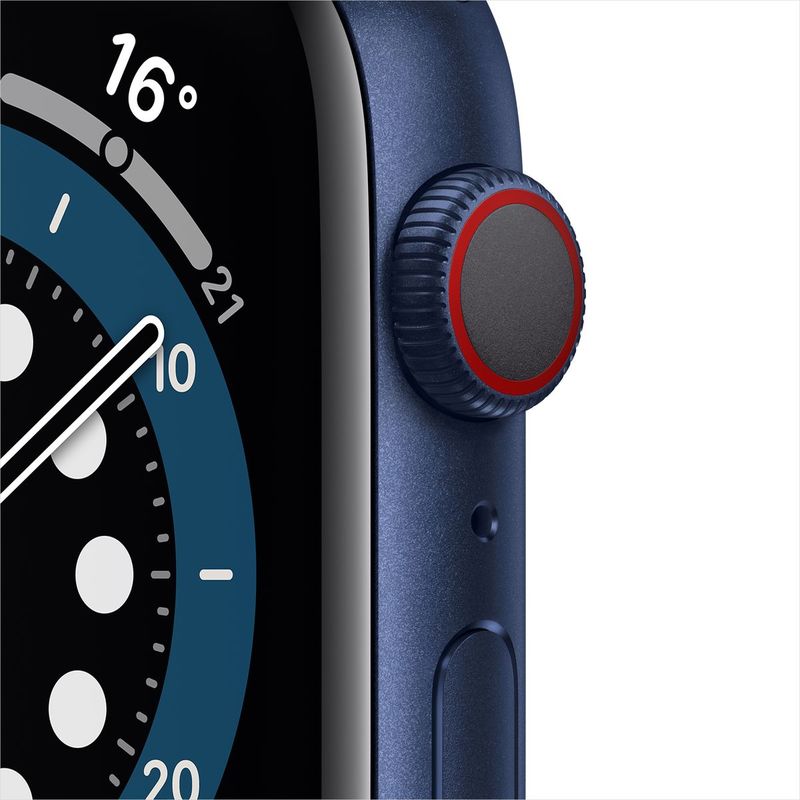 Apple Watch Series 6 GPS + Cellular 44mm Blue Aluminium Case with Deep Navy Sport Band