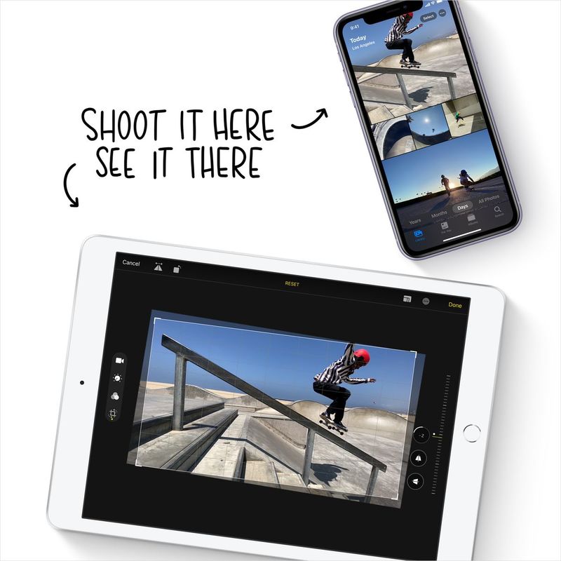 Apple iPad 10.2-Inch Wi-Fi 128GB Silver (8th Gen) Tablet