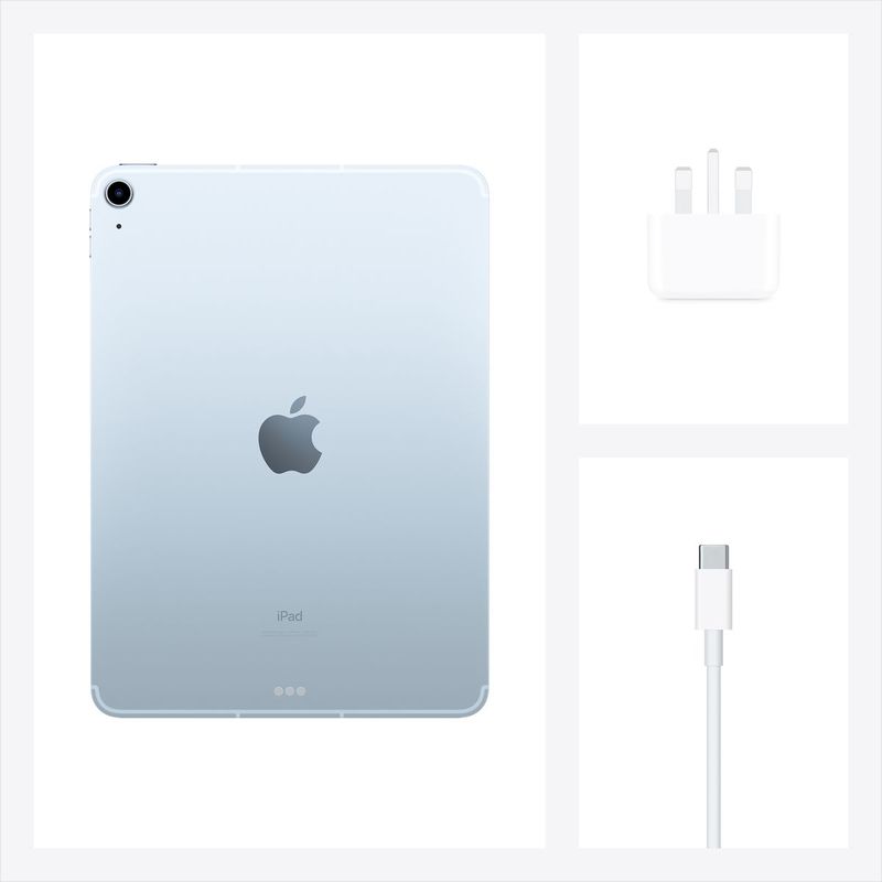 Apple iPad Air 10.9-Inch Wi-Fi + Cellular 64GB Sky Blue (4th Gen) Tablet