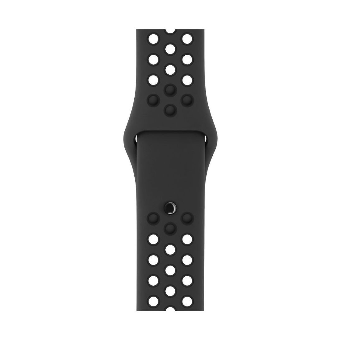 ساعة أبل نايك + حزام رياضي أسود/ فحمى 42 مم [S/M] - [M/L]