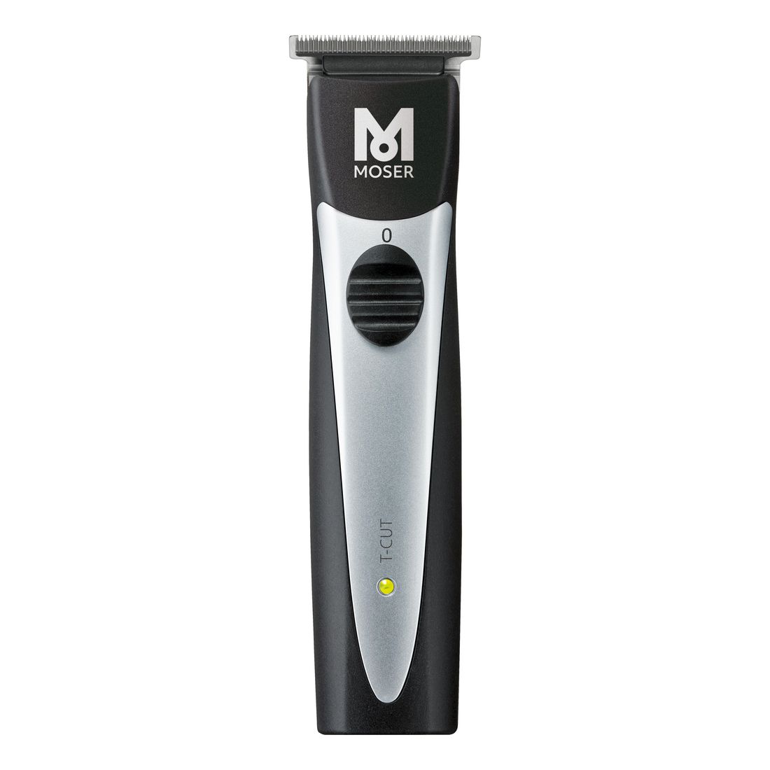 Moser T-Cut Professional Cordless Trimmer with T-Blade - Black/Silver