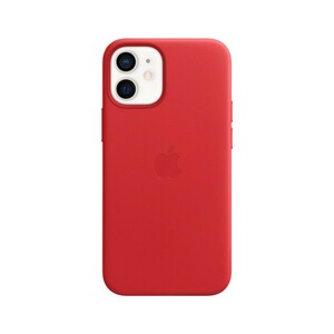 Apple Leather Case (Product) Red with MagSafe for iPhone 12 Mini