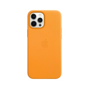 Apple Leather Case California Poppy with MagSafe for iPhone 12 Pro Max