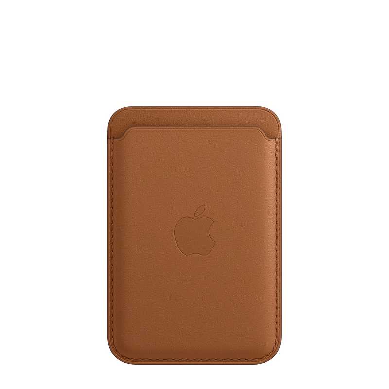 Apple Leather Wallet Saddle Brown with MagSafe for iPhone