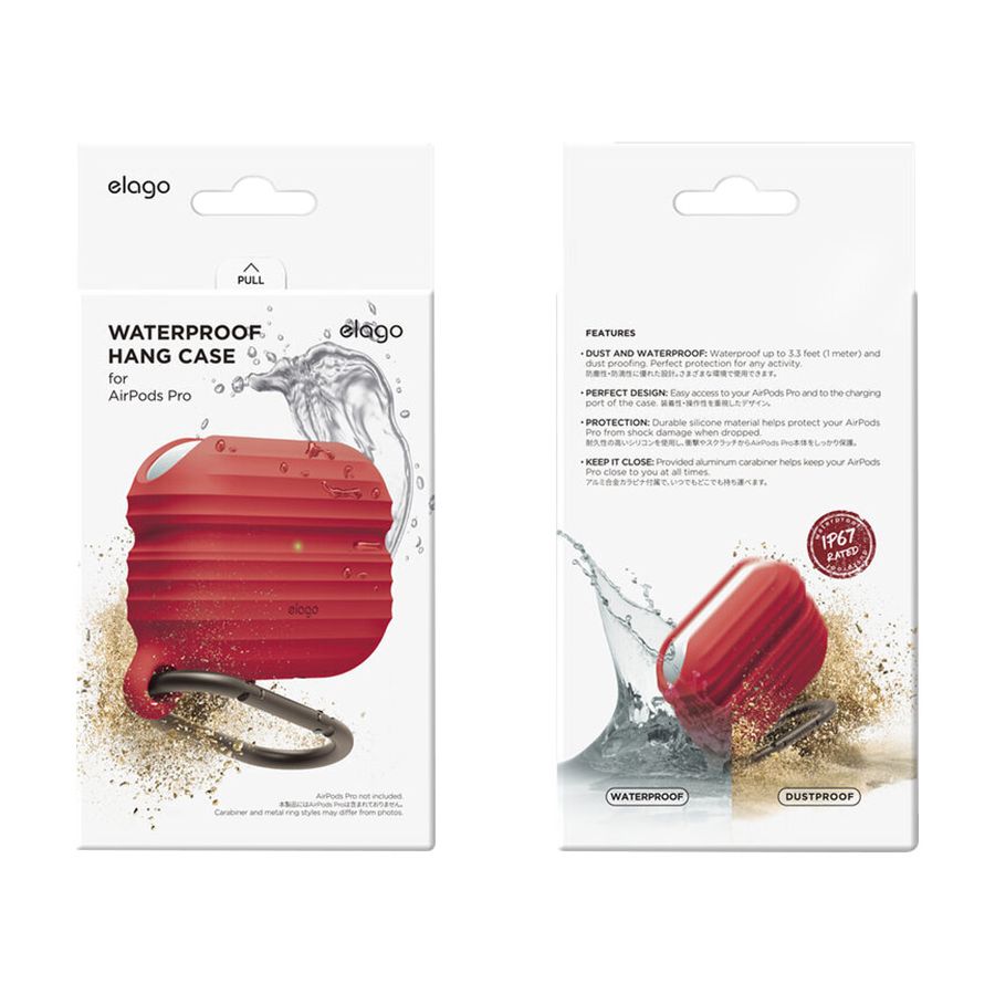 Elago Apple AirPods Pro Waterproof Hang Case Red