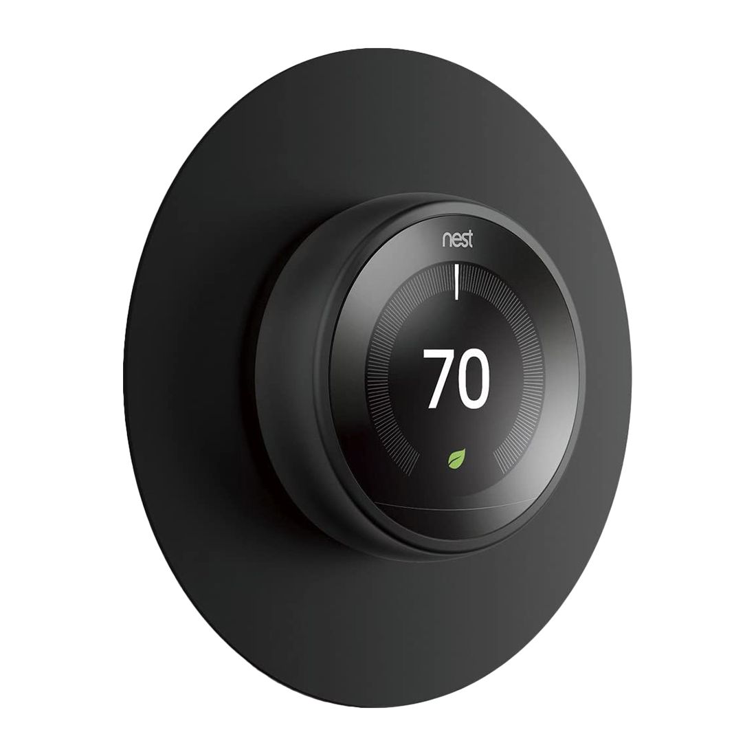 Elago Aluminum Wall Plate Cover for Nest Thermostats-Black