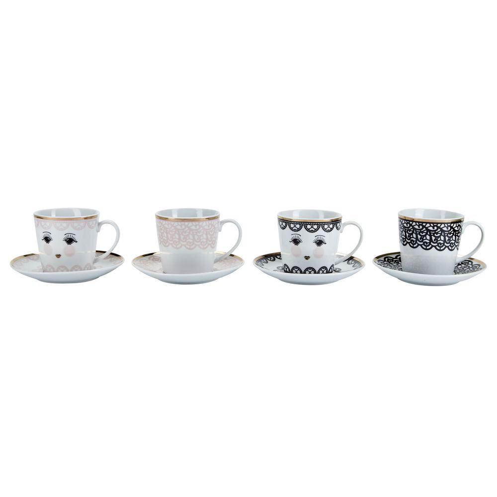 مجموعة ميس إيتويل فنجان القهوه من ٤ حبات