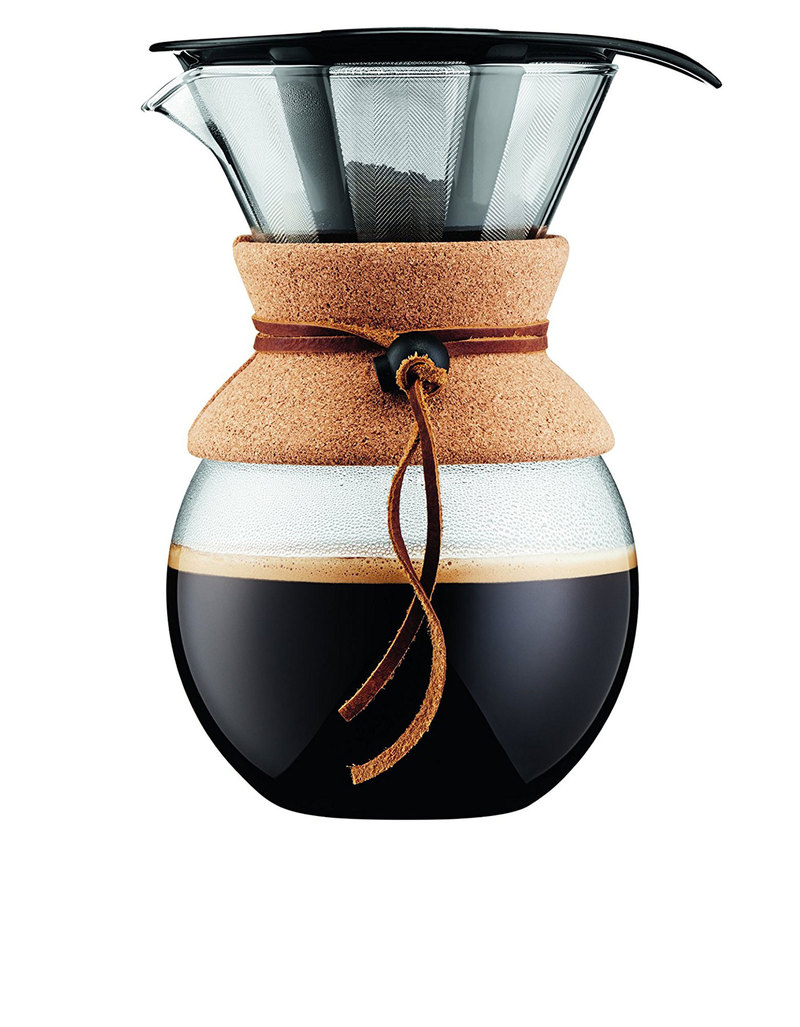 Bodum Pour Over Coffee Maker with Permanent Filter & Cork 1L Bodum Pour Over Coffee Maker with Permanent Filter & Cork 1L