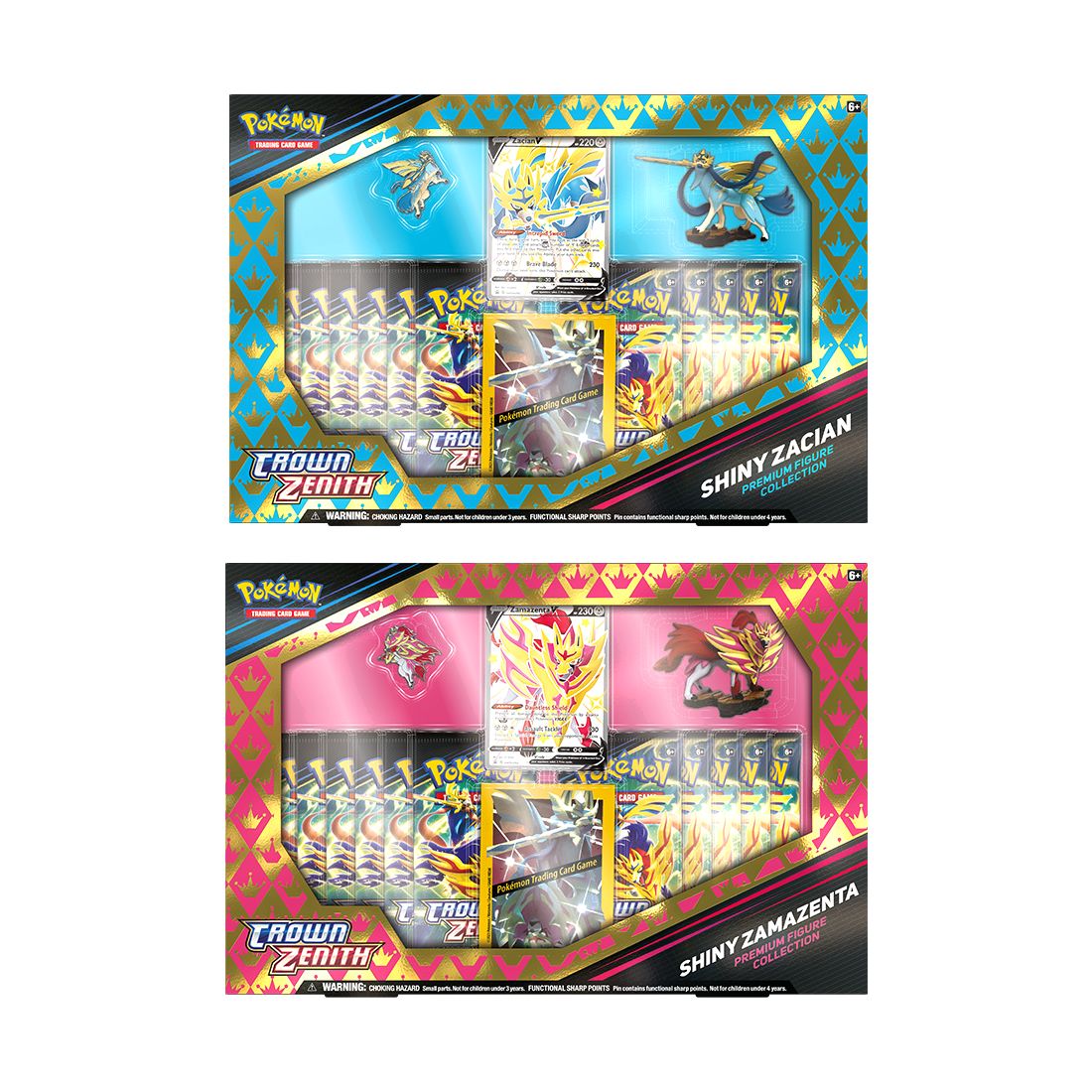Pokémon TCG 12.5 Crown Zenith Shiny Zacian Premium Figure Collection (Assortment - Includes 1)