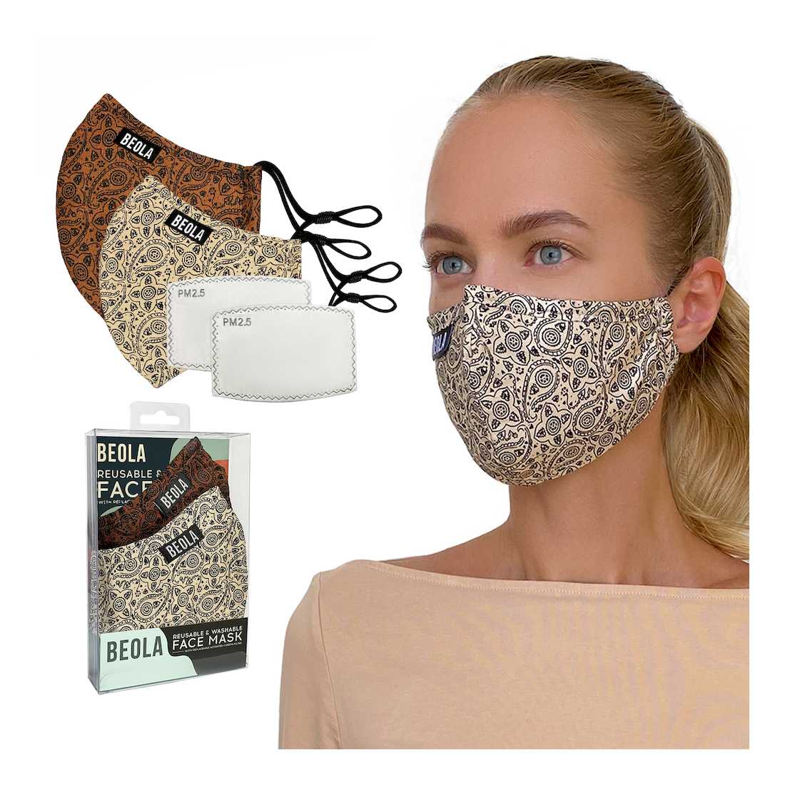 Beola Beatrice Adults Women Face Masks