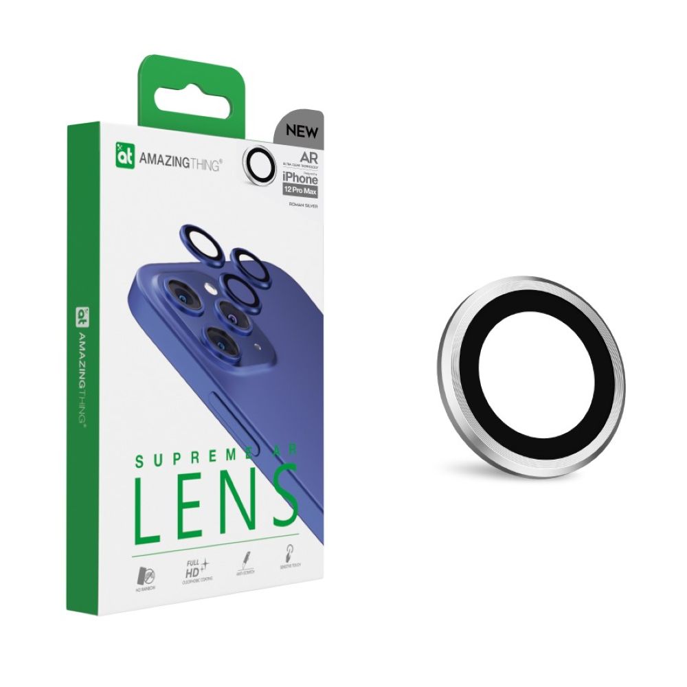 Amazing Thing AR Lens Defender Three Lens Version Silver For iPhone 12 Pro Max