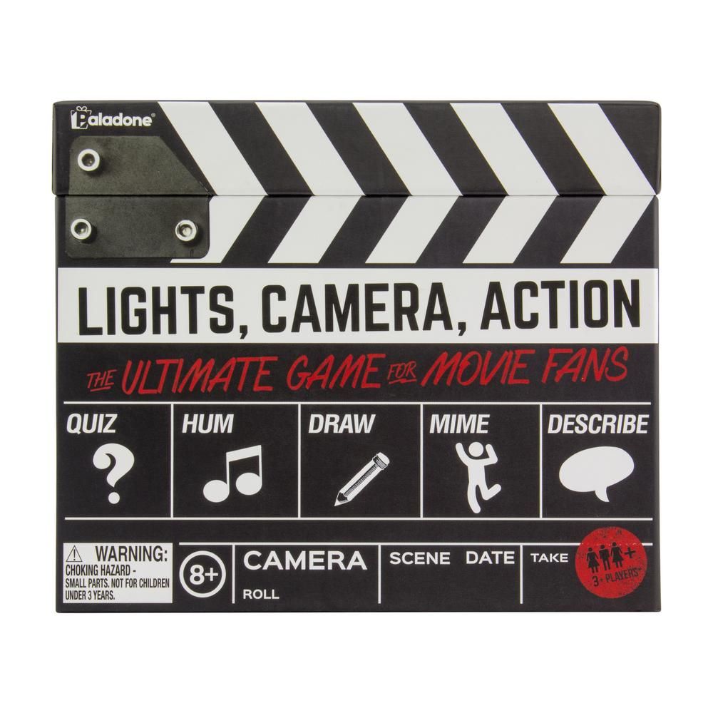 Paladone Purple Donkey Lights Camera Action Cards Game