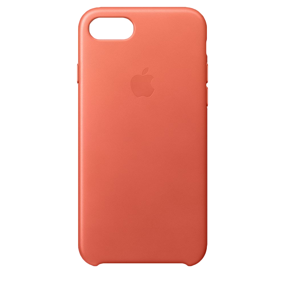Apple Leather Case Geranium For iPhone 8/7