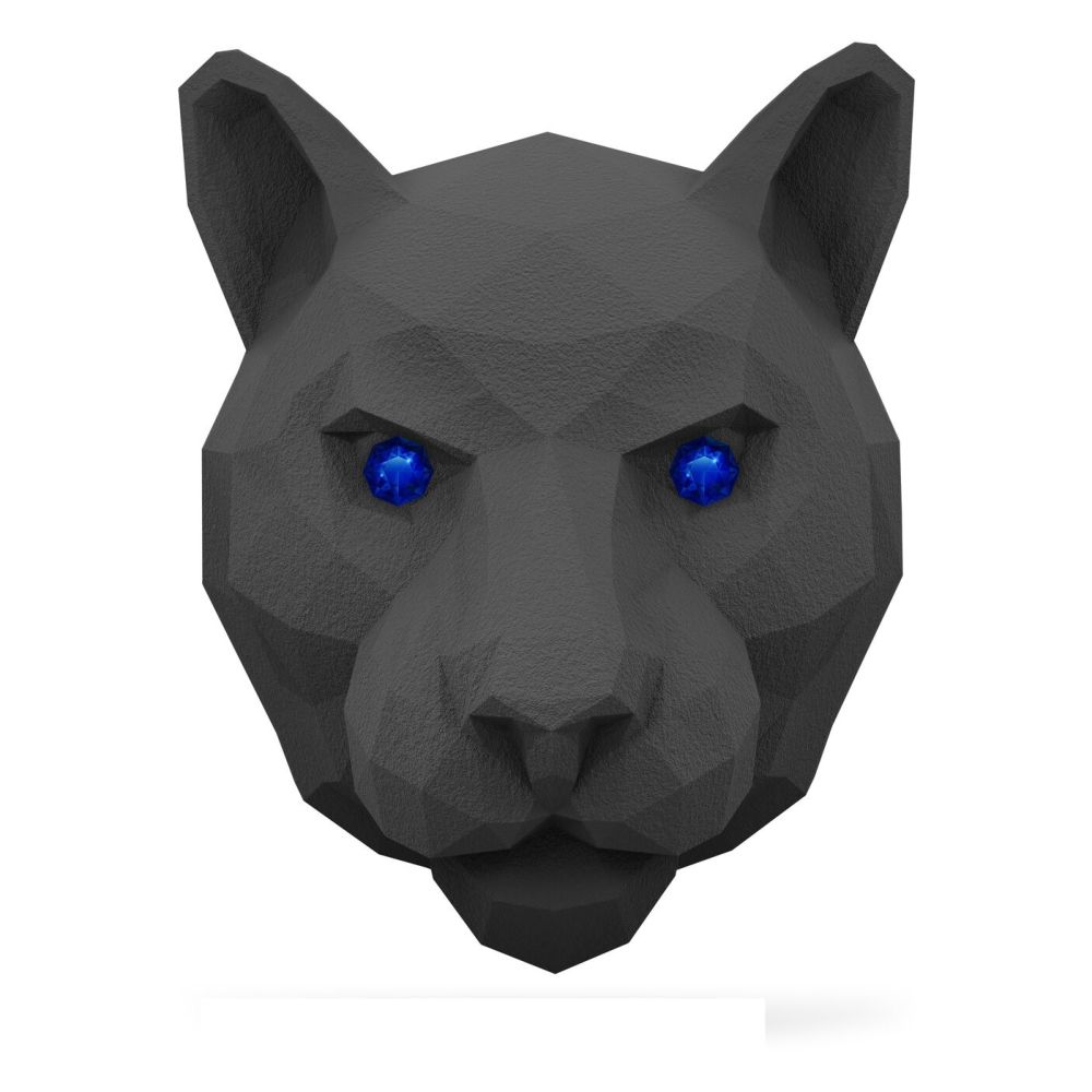 Medori 3D Panther Head Sparkling Twill Analogous To Tom Ford - Tobacco Vanille Ceramic Car Air Freshener For Vent