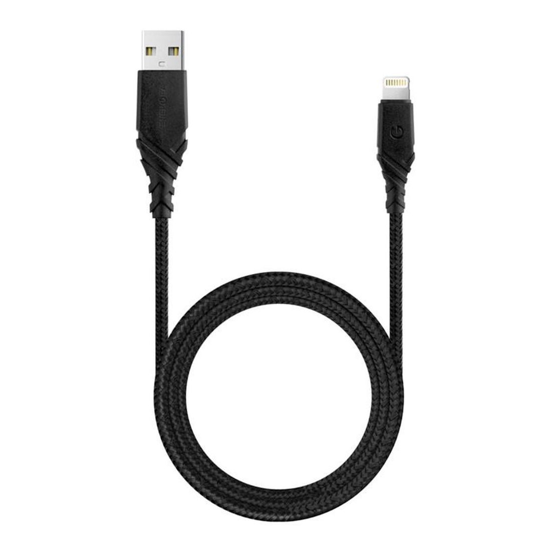 Energea Duraglitz USB-A to MFI Lightning Cable 1.5M Black