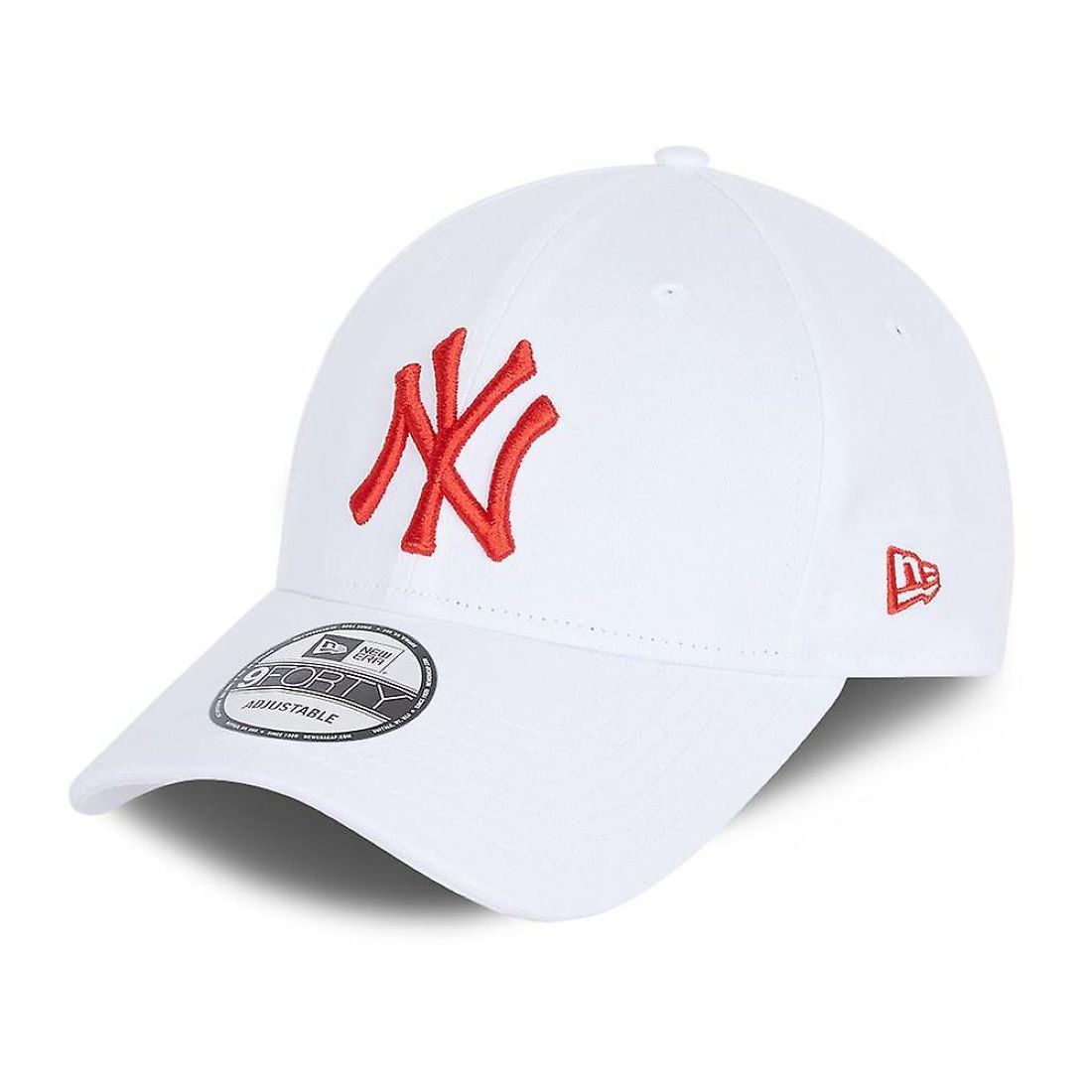 قبعة للرجال تحمل شعار فريق يانكيز نيويورك ليغ اسينشالز من نيو إيرا لون أبيض أوبتيك