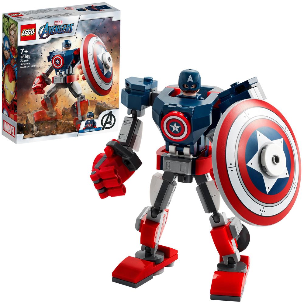 LEGO Super Heroes Marvel Captain America Mech Armour 76168