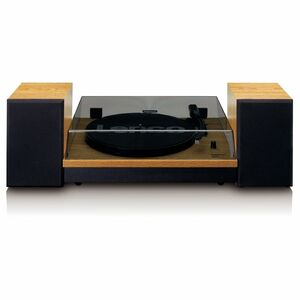 Lenco LS-300 Turntable with Two Separate Speakers - Wood