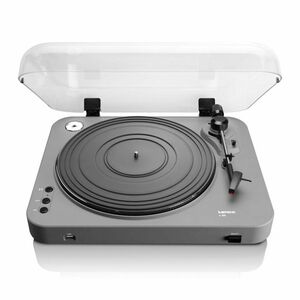 Lenco L-85 Belt-Drive Turntable with Built-in Preamp & Autostop Return - Silver