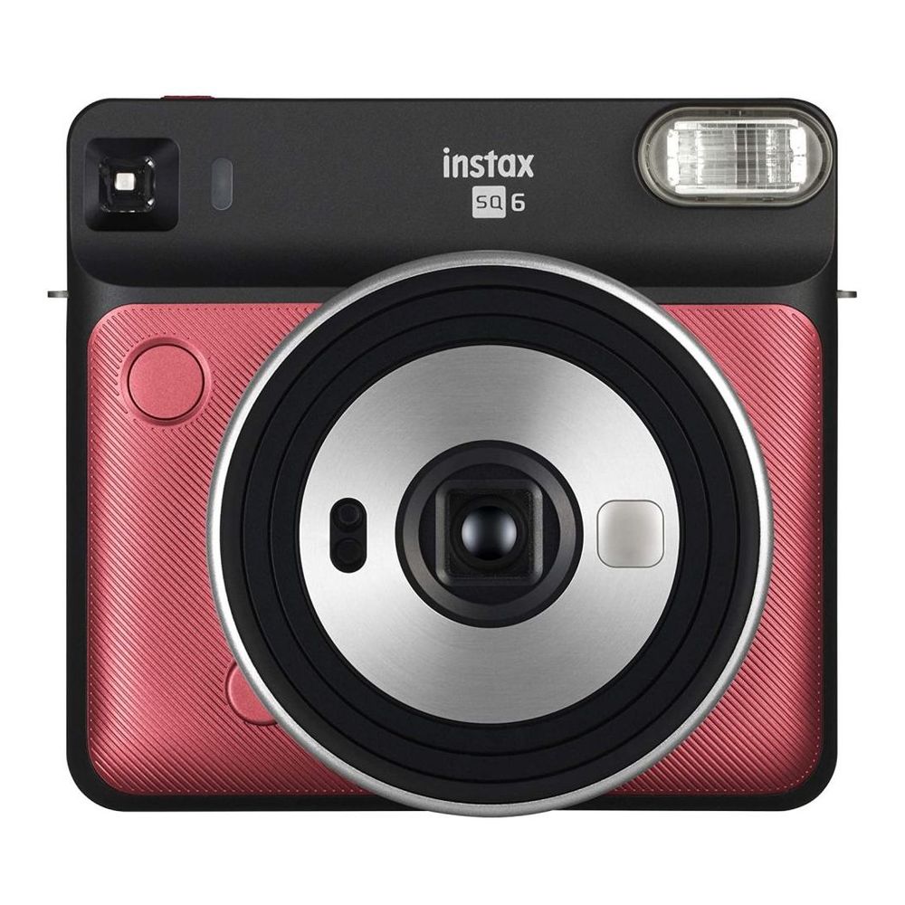 Fujifilm Instax Square Camera Sq6 Ruby Red + Case + Film