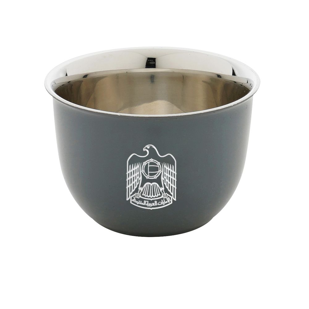 Rovatti Pola Arabica Stainless Steel Cup UAE Gray 80ml (Set of 6)