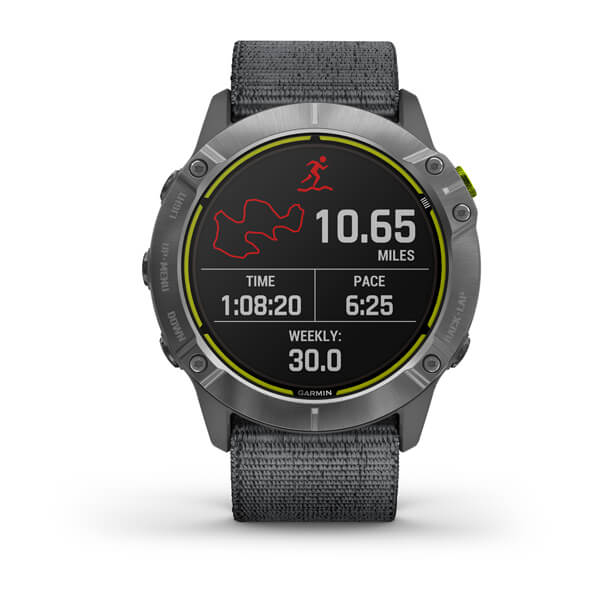 Garmin Enduro Steel with Grey UltraFit Nylon Strap Smartwatch