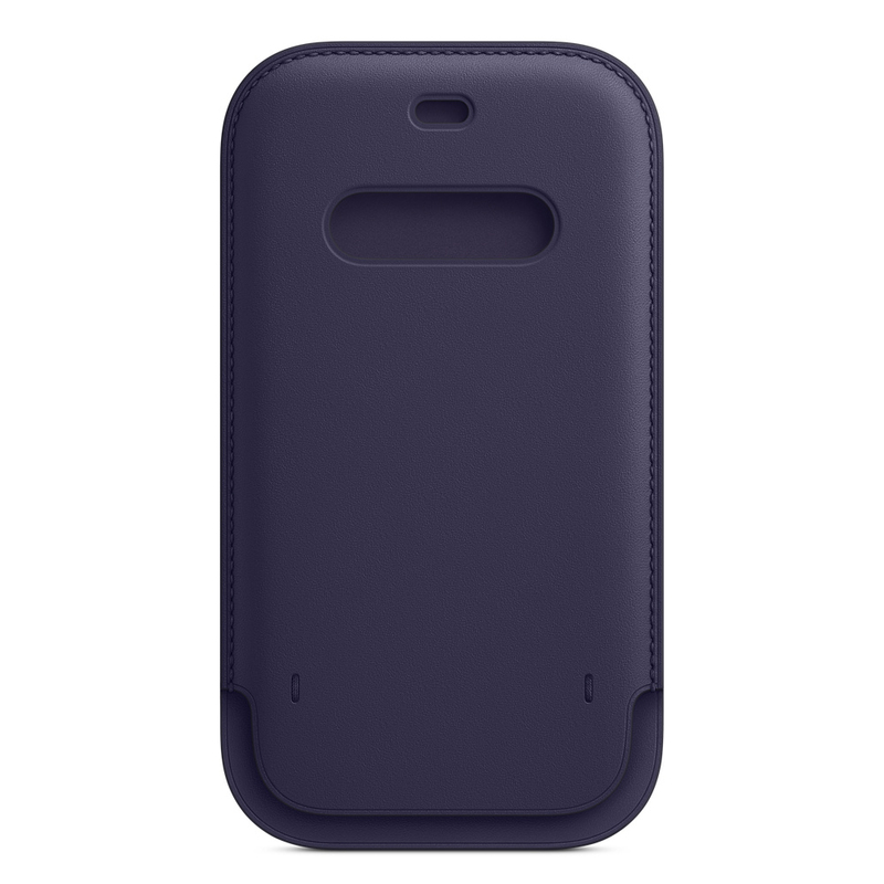 Apple Leather Sleeve with MagSafe Deep Violet for iPhone 12 Pro/12