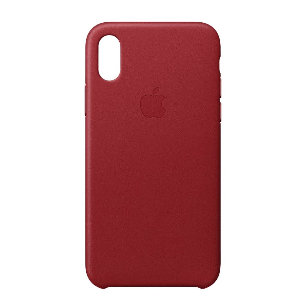 Apple Leather Case Red for iPhone X