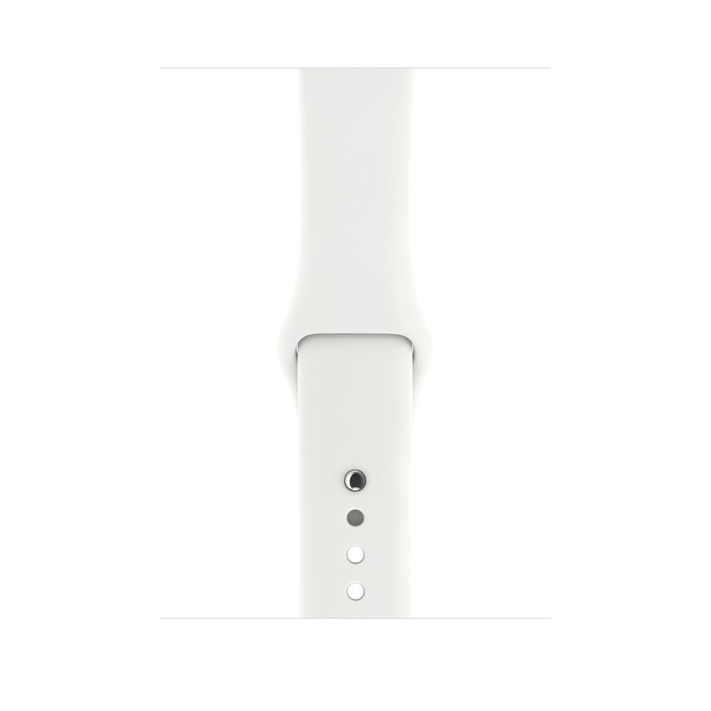 Apple Soft White Sport Band S/M & M/L for Nike Watch 42mm (Compatible with Apple Watch 42/44/45mm)