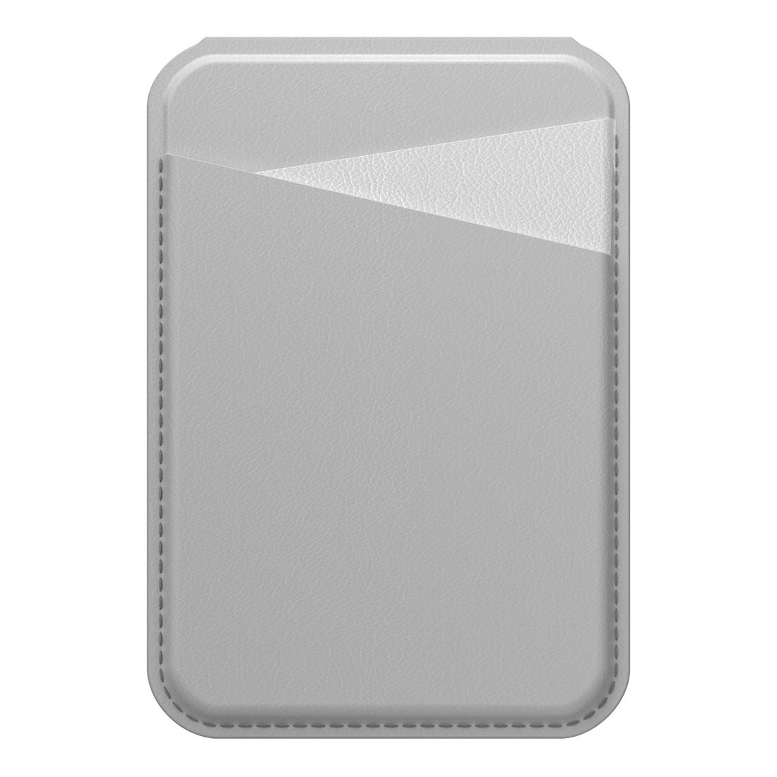 MagEasy Snap Stand Dual-Card Storage Wallet for iPhone - Coral Grey