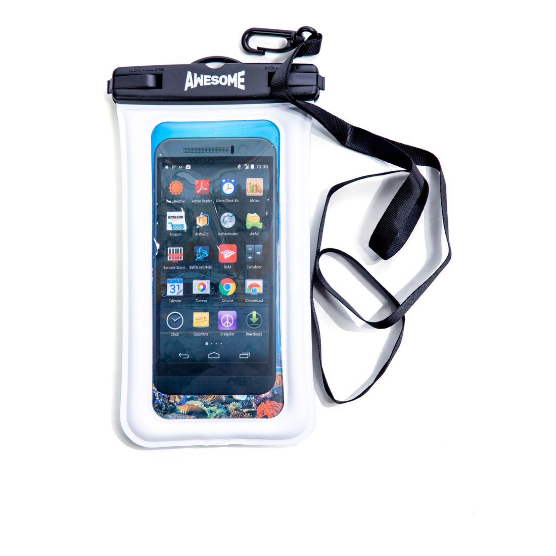 Awesome Waterproof Phone Bag Floating White