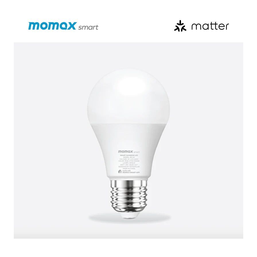 Momax Iot (Matter) Smart Rainbow LED Bulb - White