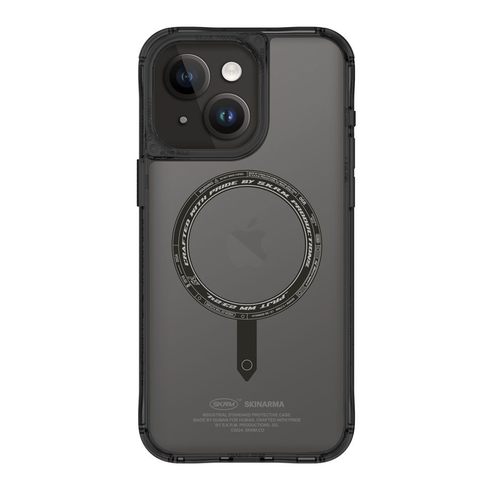 SkinArma iPhone 15 Pro Case - Saido Mag-Charge - Black