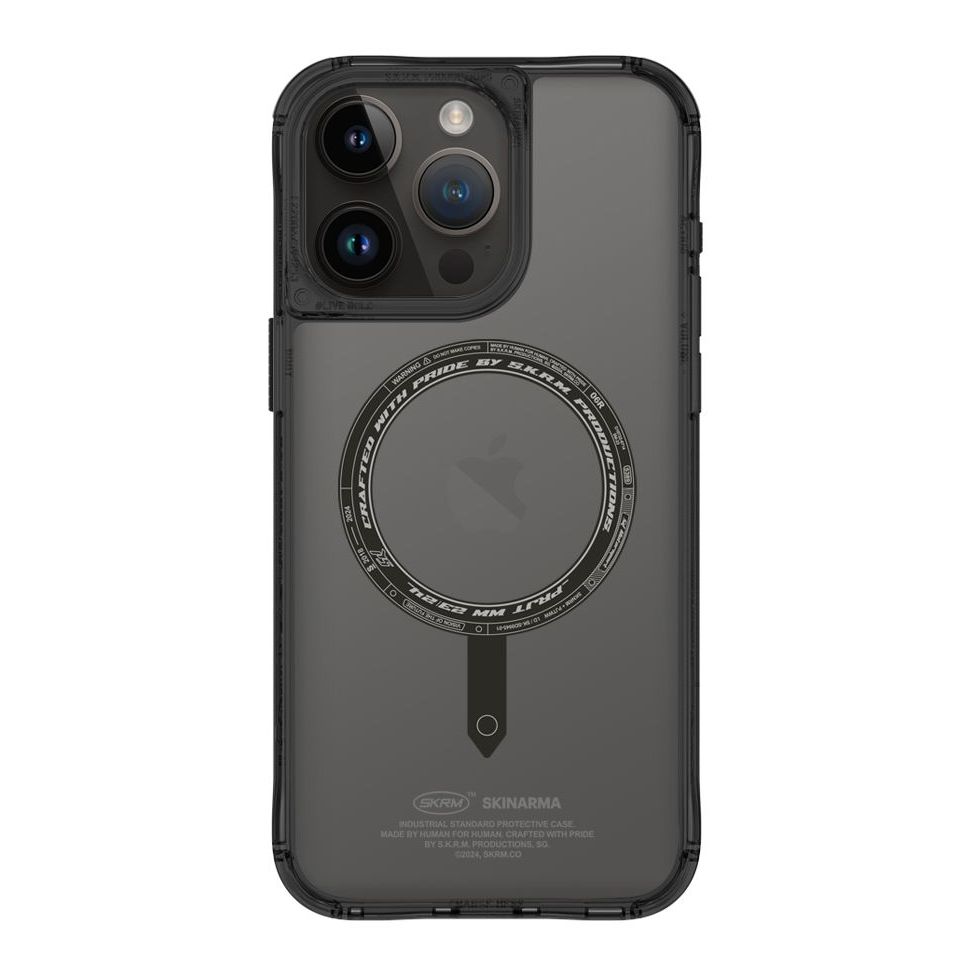 SkinArma iPhone 15 Pro Max Case - Saido Mag-Charge - Black
